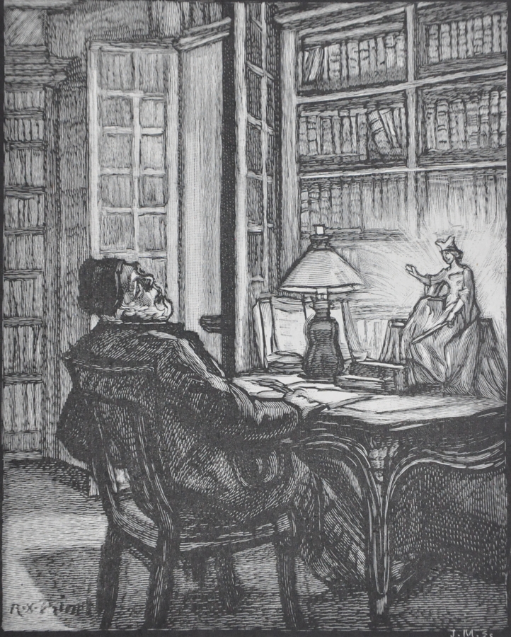 Le Crime de Sylvestre Bonnard d'Anatole France, illustration de René-Xavier Prinet