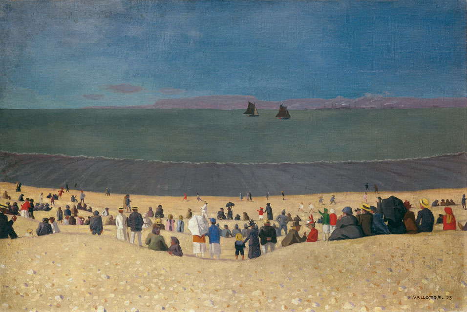 La plage à Honfleur de Félix Vallotton, 1919